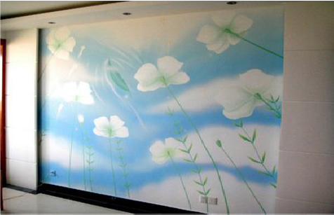 宜君画墙绘怎么画好白云的蓬松感？