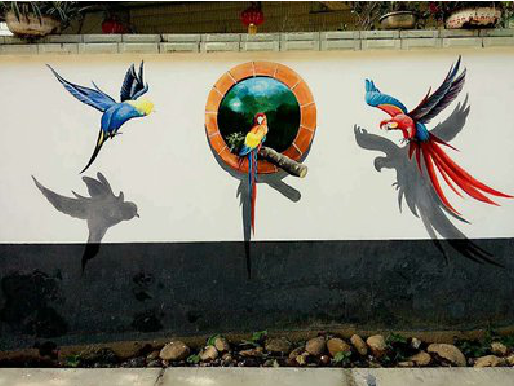 宜君视觉错位-3D墙绘设计